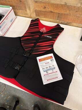 Connelly Coast Guard Approved Vest, Promo Neoprene Red - 5XLT Life Jacket